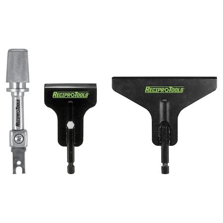 Recipro Tools 3 Pc Scraper Kit for Reciprocating Saw RCT-3PC-SK